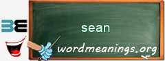 WordMeaning blackboard for sean